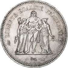 Frankreich, 50 Francs, Hercule, 1977, Paris, Silber, VZ