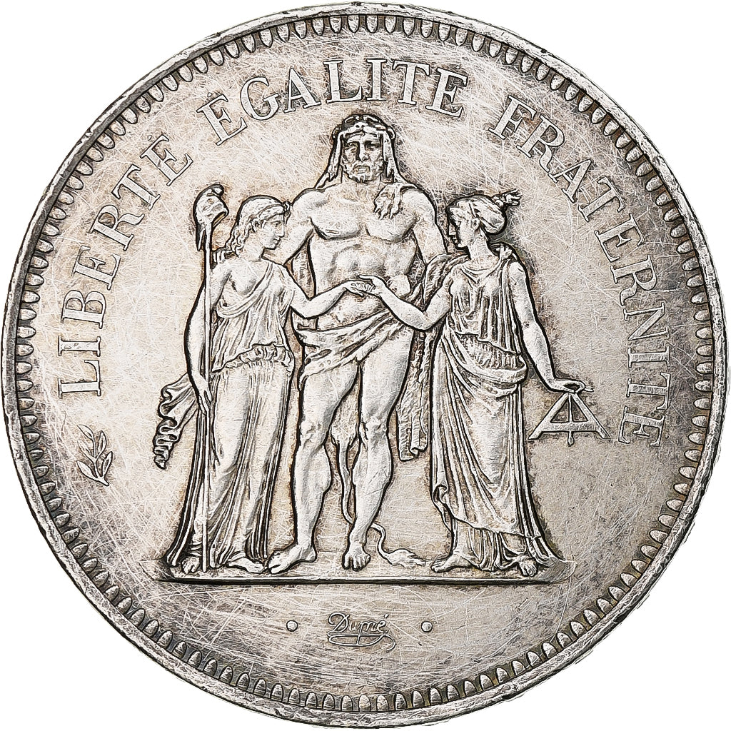 Francia, 50 Francs, Hercule, 1976, Paris, Argento, SPL-