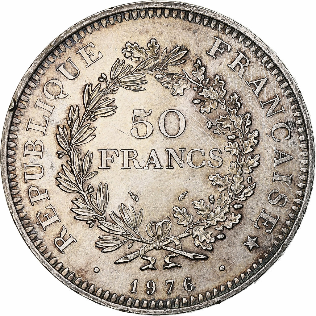 Francia, 50 Francs, Hercule, 1976, Paris, Argento, SPL-