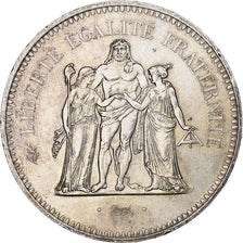 France, 50 Francs, Hercule, 1976, Paris, Silver, AU(55-58)