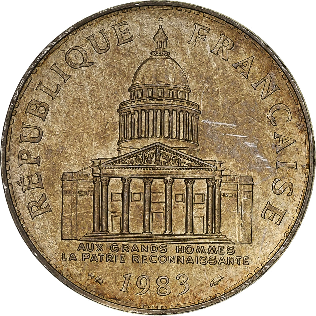 Frankreich, 100 Francs, Panthéon, 1983, Paris, Silber, VZ+, Gadoury:898