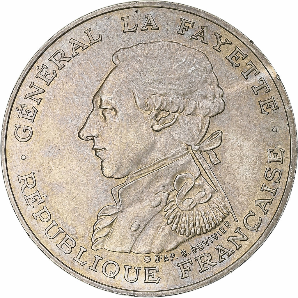 Frankrijk, 100 Francs, La Fayette, 1987, Paris, Zilver, PR+, Gadoury:902, KM:962