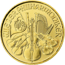 Österreich, 4 Euro - 1/25 Oz, Philharmonic Orchestra, 2015, Vienna, Gold, UNZ+
