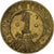 France, Chambre de commerce d'Evreux, 1 Franc, 1922, EF(40-45), Brass