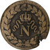 Frankreich, Napoleon I, 1 Décime, 1814, Strasbourg, Bronze, S, Gadoury:195a