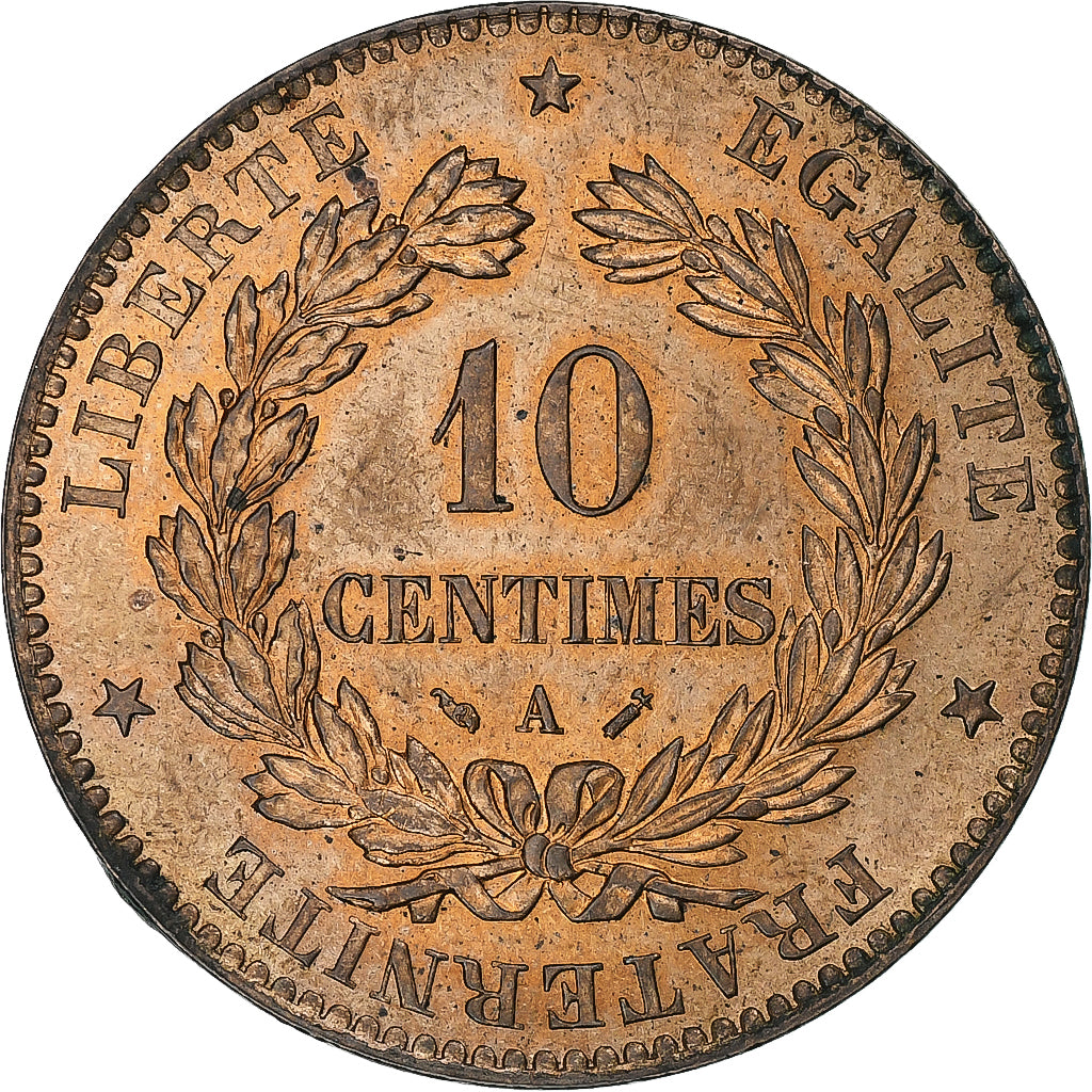 France, 10 Centimes, Cérès, 1893, Paris, Bronze, SUP, Gadoury:265a