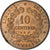 Francja, 10 Centimes, Cérès, 1893, Paris, Brązowy, AU(55-58), Gadoury:265a