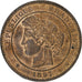 Frankreich, 10 Centimes, Cérès, 1897, Paris, Bronze, SS+, Gadoury:265a