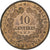 Francja, 10 Centimes, Cérès, 1897, Paris, Brązowy, AU(50-53), Gadoury:265a