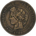 Frankreich, 10 Centimes, Cérès, 1888, Paris, Bronze, SS, Gadoury:265a