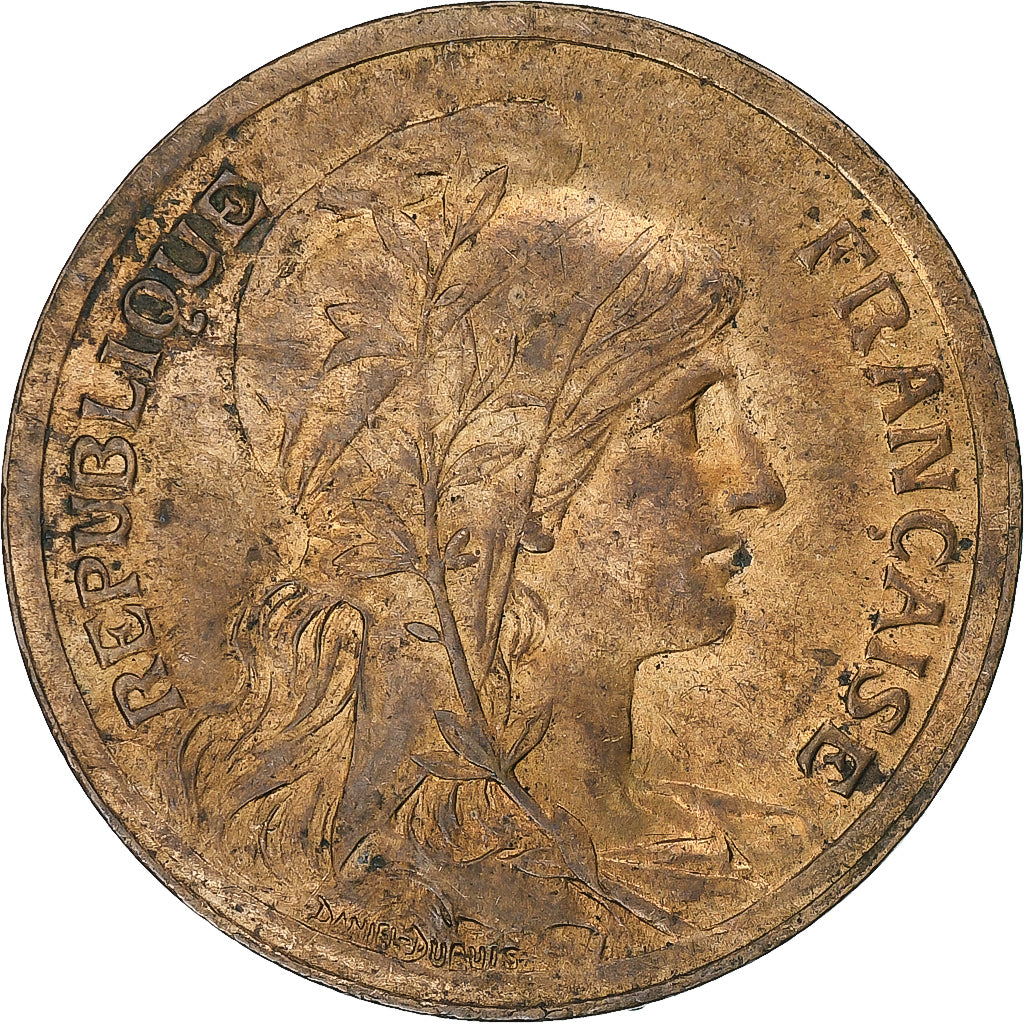 Frankrijk, 10 Centimes, Dupuis, 1917, Paris, Bronzen, ZF+, Gadoury:277
