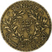 Tunisie, 1 Franc, 1921, Bronze-Aluminium, TTB
