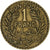 Túnez, 1 Franc, 1921, Aluminio - bronce, MBC