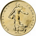 France, 1 Franc, Semeuse, 2001, Paris, BU, Gold, MS(65-70), Gadoury:474a