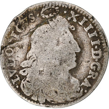 Francia, Louis XIV, 4 Sols des Traitants, 1676, Paris, Plata, BC, Gadoury:103