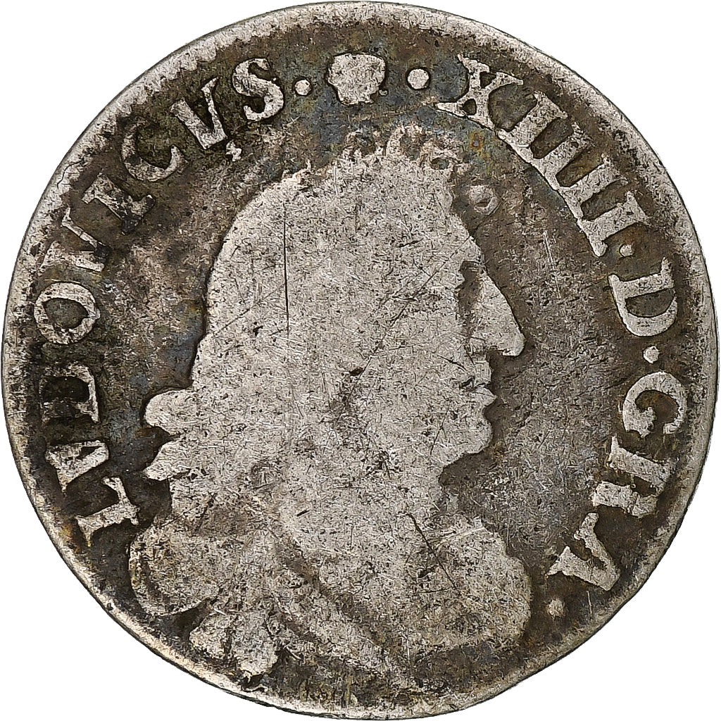 Frankreich, Louis XIV, 4 Sols des Traitants, 1675, Vimy, Silber, S, Gadoury:103