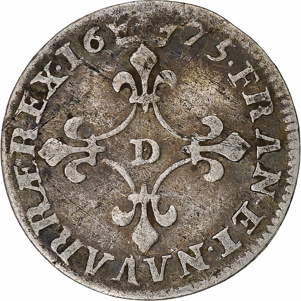 Frankreich, Louis XIV, 4 Sols des Traitants, 1675, Vimy, Silber, S, Gadoury:103