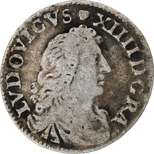 Frankreich, Louis XIV, 4 Sols des Traitants, 1677, Vimy, Silber, S, Gadoury:103