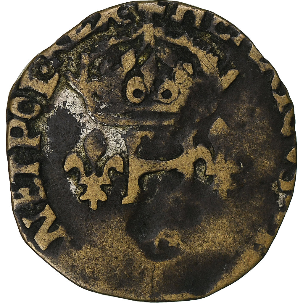 Frankreich, Henri III, Double Sol Parisis, 1580, Paris, Contemporary forgery