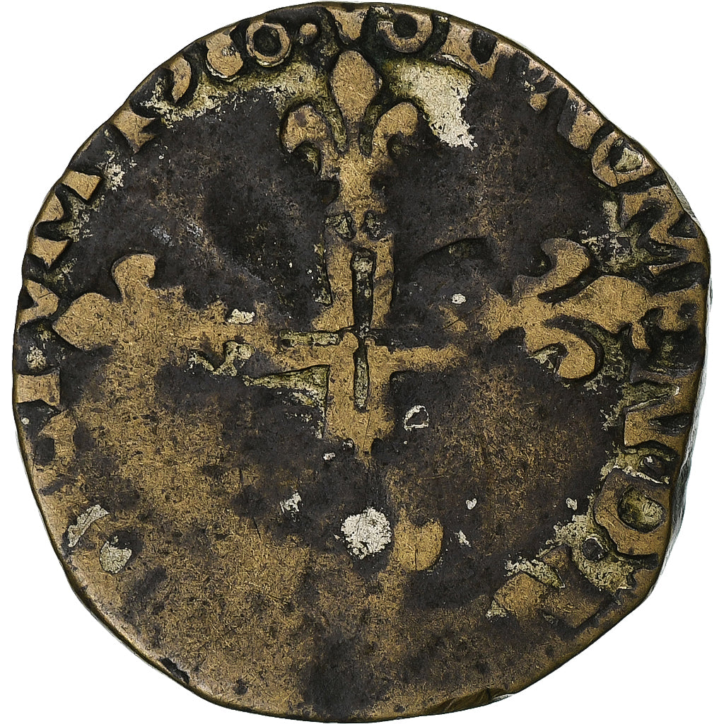 Frankreich, Henri III, Double Sol Parisis, 1580, Paris, Contemporary forgery