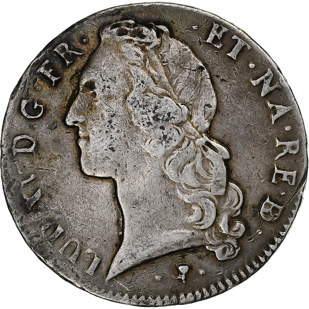 Frankrijk, Louis XV, Écu de Béarn au bandeau, 1759, Pau, Zilver, FR+