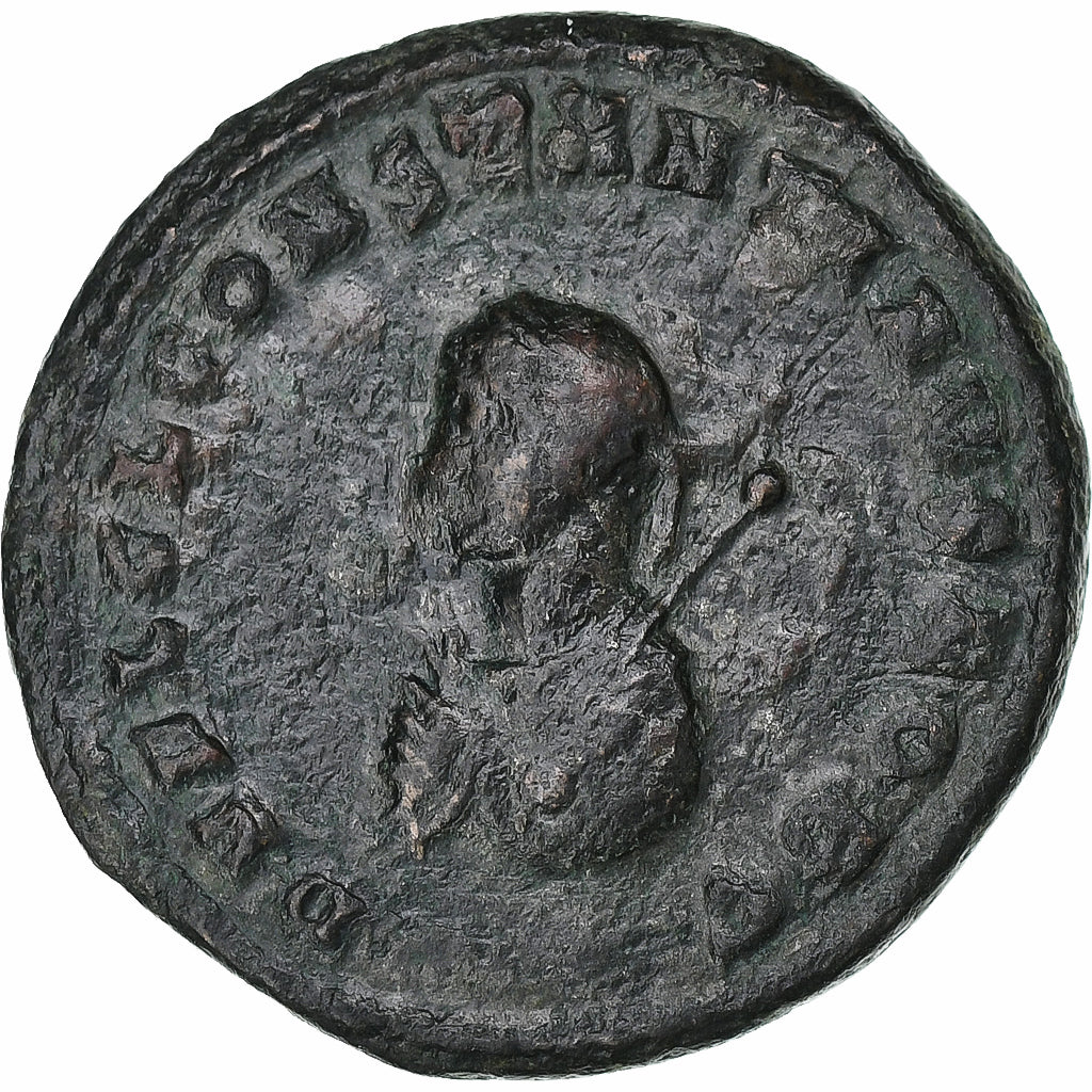 Constantijn II, Follis, 317-320, Cyzicus, Bronzen, FR+, RIC:12