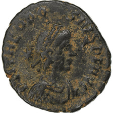 Theodosius II, Follis, 408-450, Uncertain Mint, Bronzo, MB+