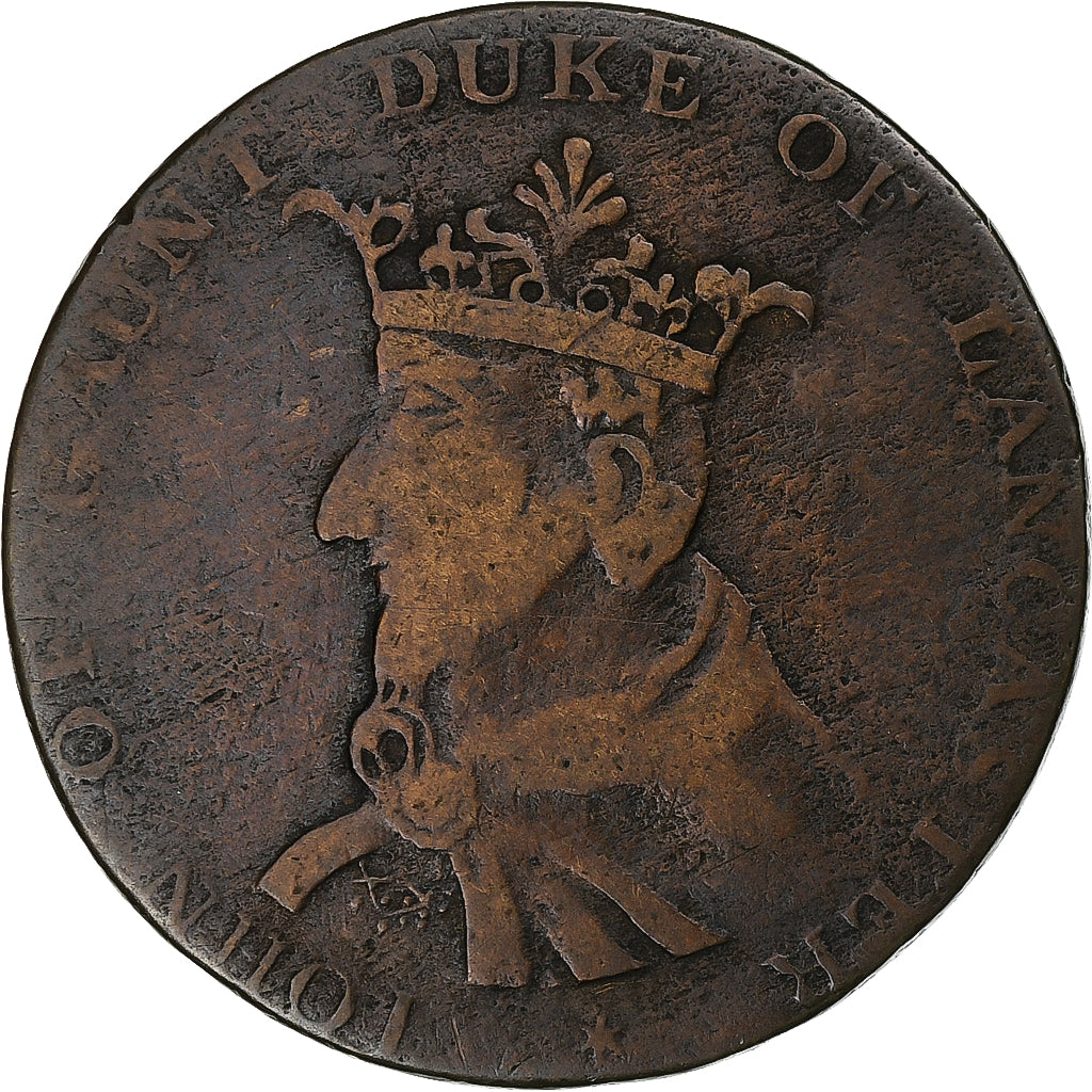 Verenigd Koninkrijk, 1/2 Penny, John of Gaunt, Lancaster Halfpenny, 1792, Koper