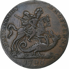 Regno Unito, Halfpenny Token, Hampshire - Portsea, Saint-George, 1796, Rame, BB