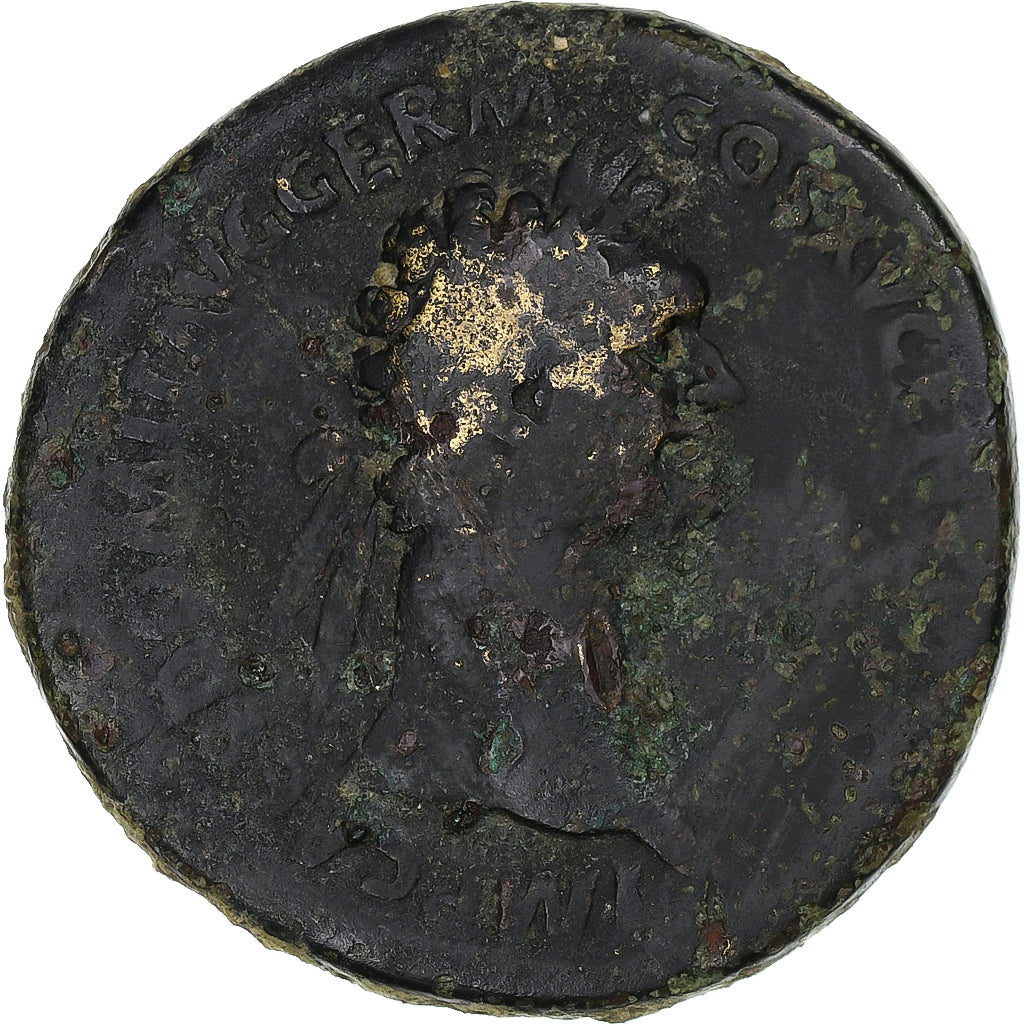 Domitian, Sestertius, 90-91, Rome, Bronze, F(12-15), RIC:702