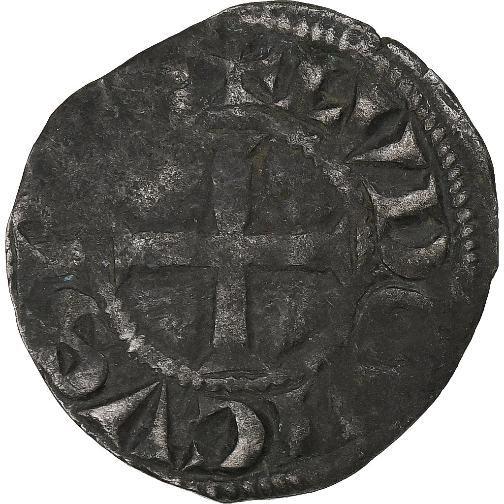 Francia, Louis VIII-IX, Denier Tournois, 1223-1244, Biglione, MB+, Duplessy:187