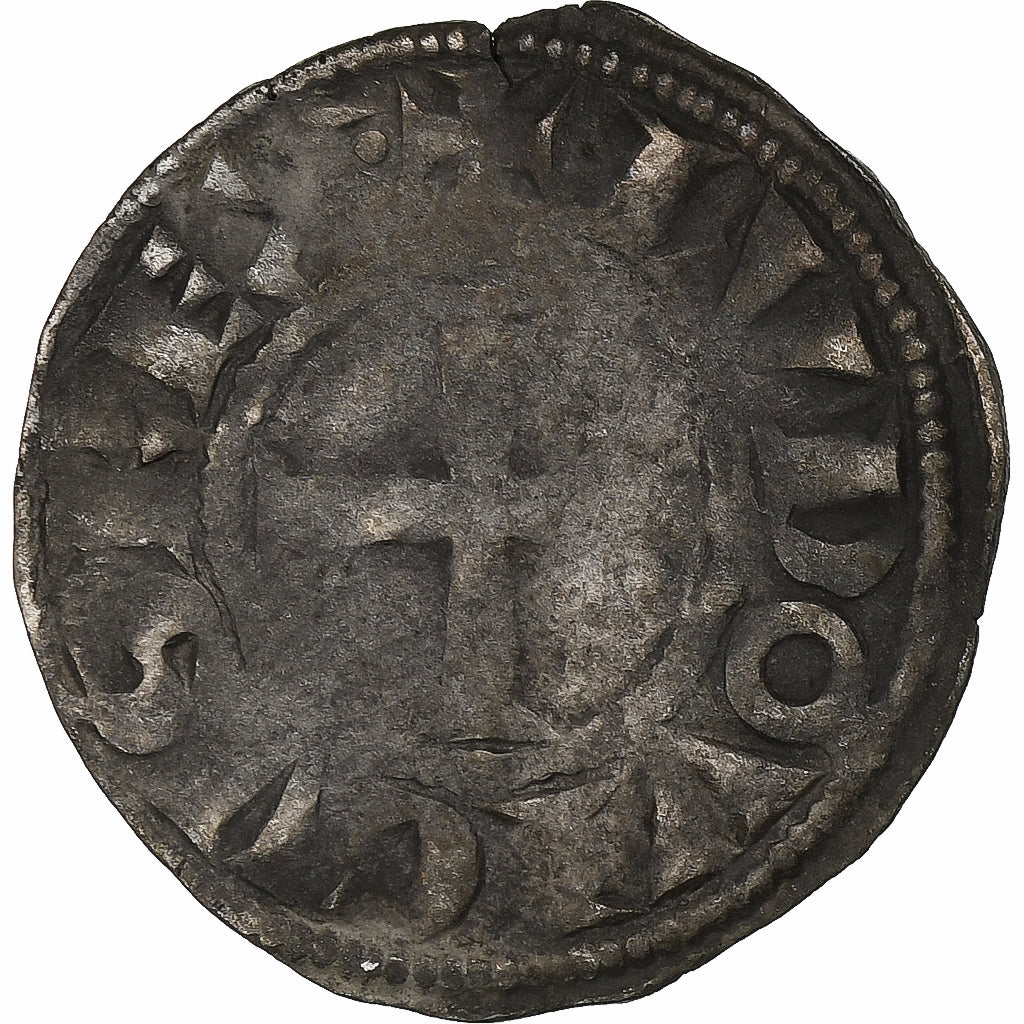 Francia, Louis VIII-IX, Denier Tournois, 1223-1244, Biglione, MB+, Duplessy:187