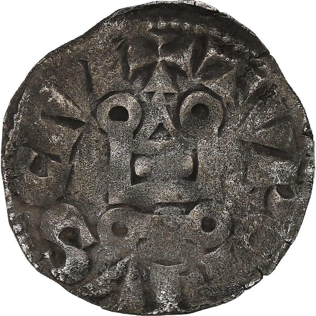 France, Louis VIII-IX, Denier Tournois, 1223-1244, Billon, VF(30-35)