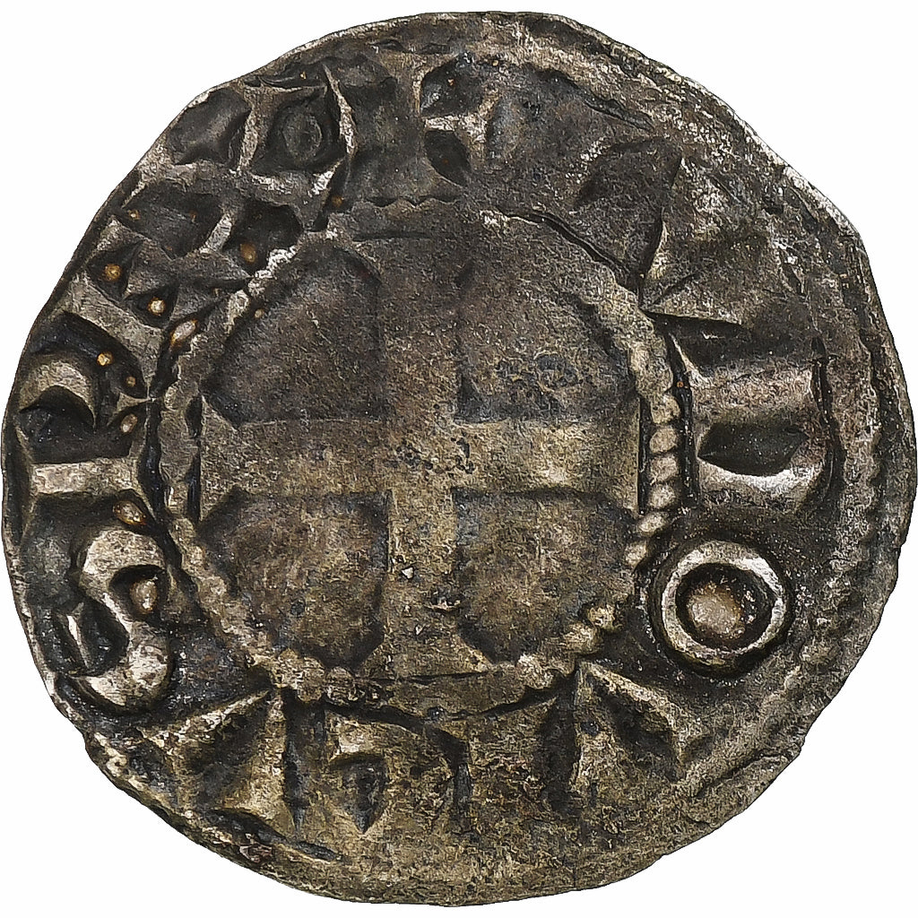 França, Louis VIII-IX, Denier Tournois, 1223-1244, Lingote, AU(50-53)