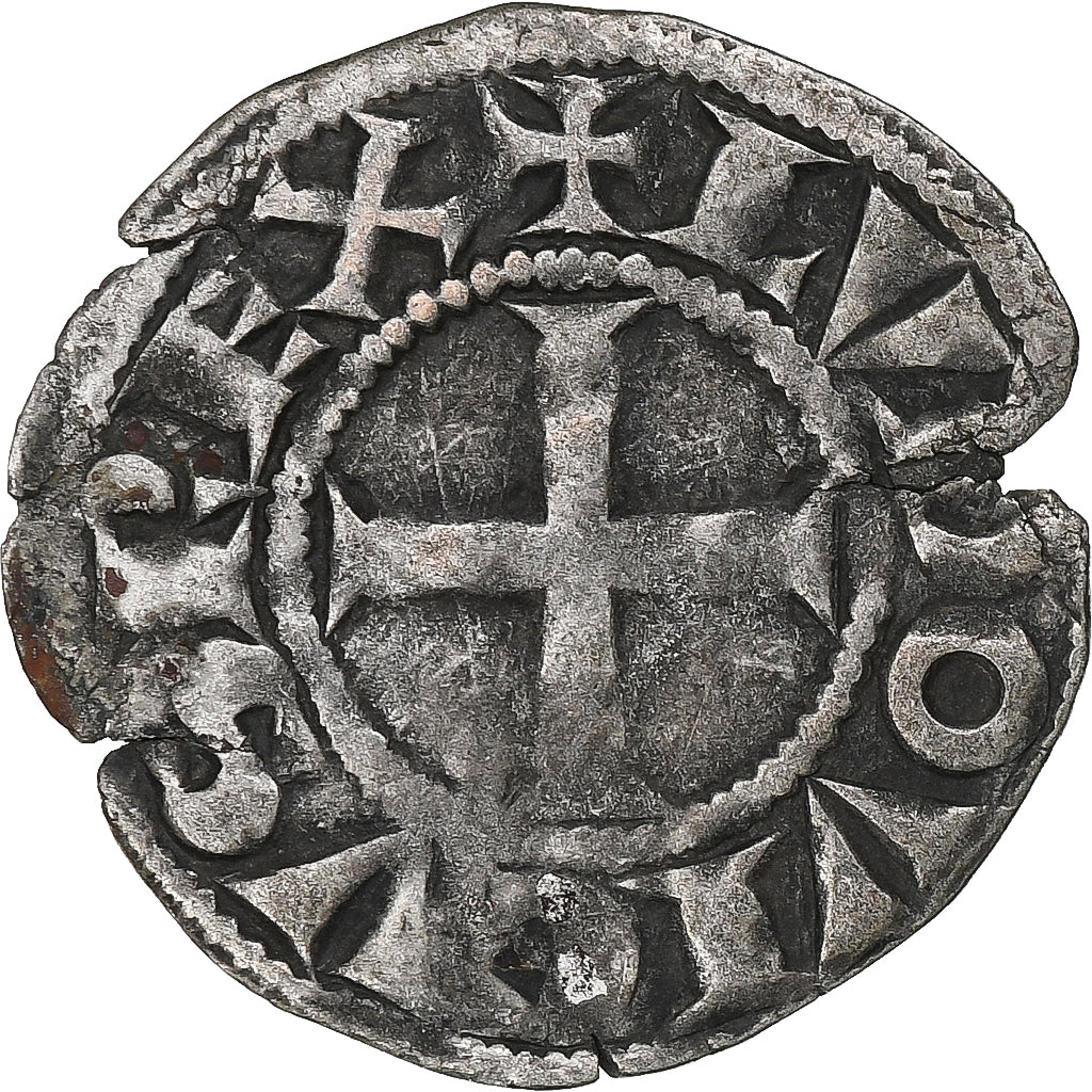 França, Louis VIII-IX, Denier Tournois, 1223-1244, Lingote, AU(50-53)