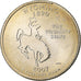 USA, quarter dollar, Wyoming, 2007, Philadelphia, Miedź-Nikiel powlekany