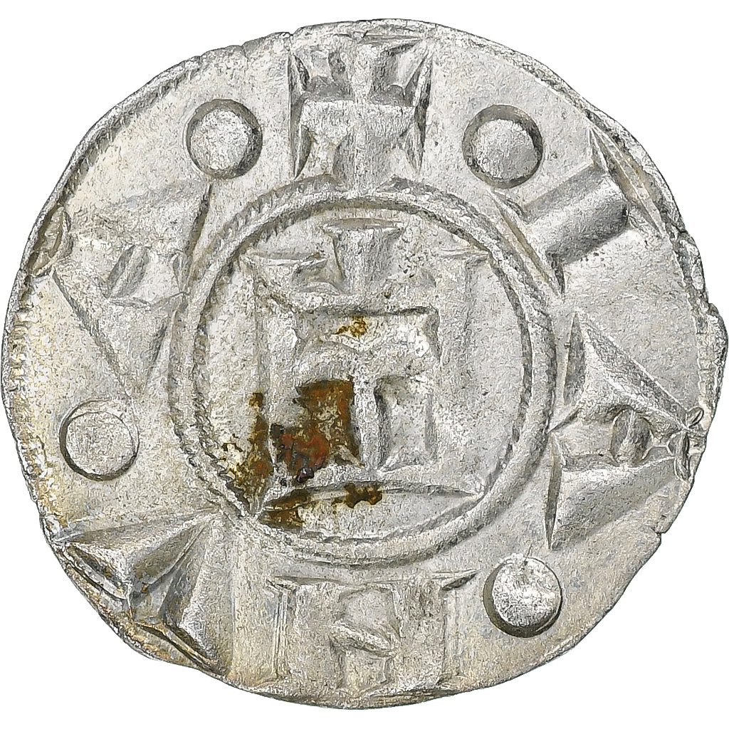 ITALIAN STATES, Republic of Genoa, Denaro, 1139-1339, Genoa, Billon, AU(50-53)