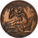 France, Médaille, Henri V, Naissance du Comte de Chambord, 1820, Bronze, TTB+