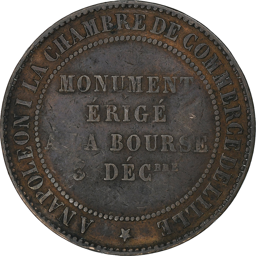 Francia, medalla, Napoléon III, Ville de Lille, À Napoléon Ier, Monument