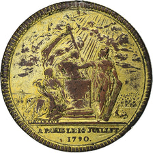 França, Token, Constitution, Confédération des François, 1790, Cobre