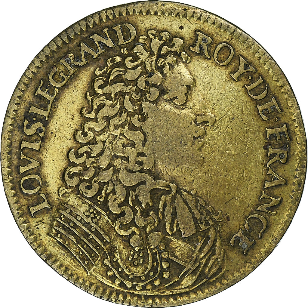 Frankrijk, Token, Louis XIV, Paix de Ratisbonne, n.d., Tin, ZF, Feuardent:12734