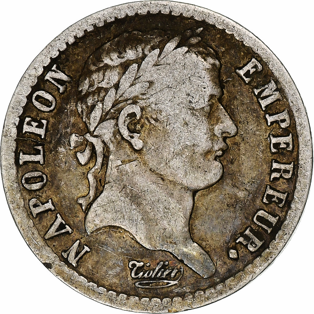 France, Napoleon I, Demi Franc, 1812, Paris, Silver, VF(30-35), Gadoury:399