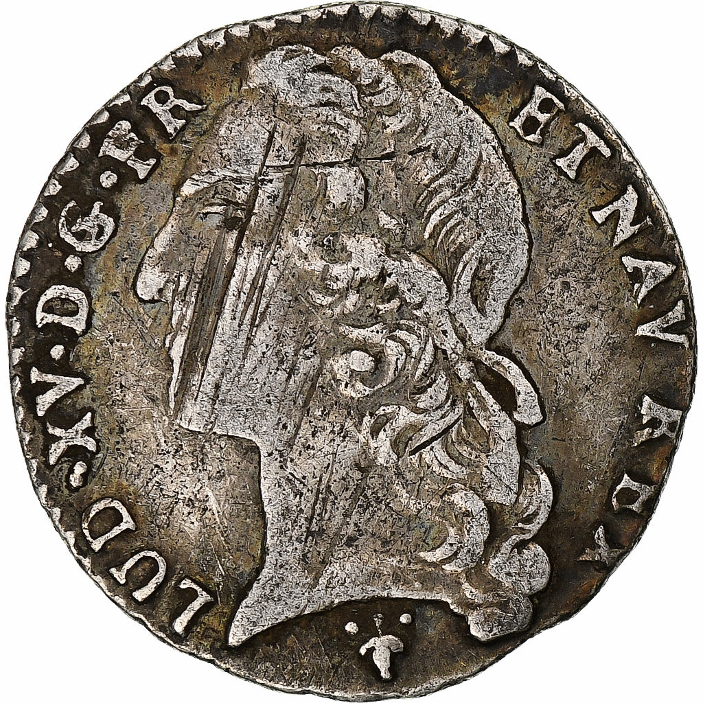 França, Louis XV, 1/10 Écu au bandeau, 1764, Reims, Prata, VF(30-35)