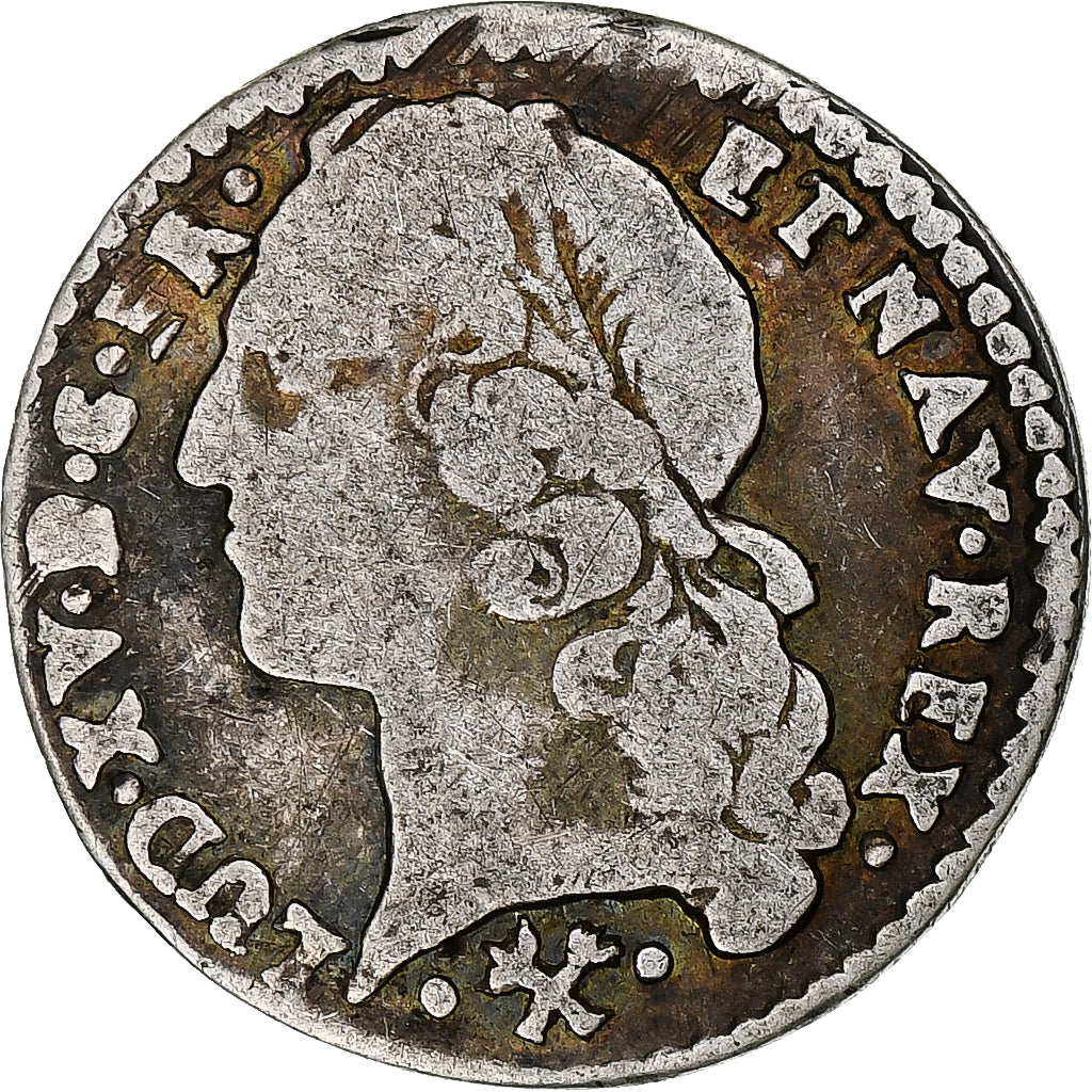França, Louis XV, 1/20 Écu au bandeau, 1766, Bayonne, Prata, VF(20-25)