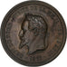 France, Medal, Napoléon III, Chambre de Commerce de Lille, 1867, Copper