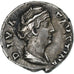 Diva Faustina I, Denarius, 141, Rome, Srebro, AU(55-58), RIC:362