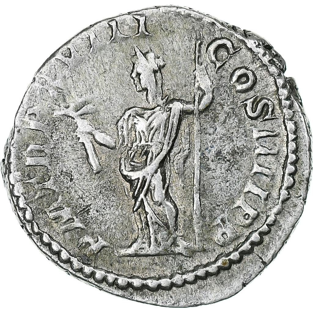 Caracalla, Denarius, 215, Rome, Srebro, AU(55-58), RIC:268