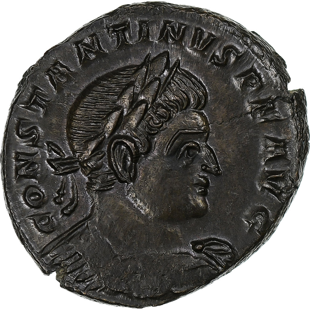Constantine I, Follis, 317, Trier, Bronze, AU(55-58), RIC:135