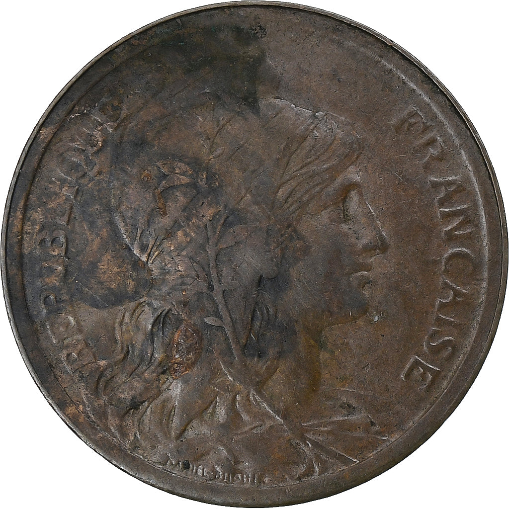 Francia, 2 Centimes, Dupuis, 1911, Paris, Bronce, MBC, Gadoury:107, KM:841