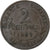 Frankrijk, 2 Centimes, Dupuis, 1911, Paris, Bronzen, ZF, Gadoury:107, KM:841